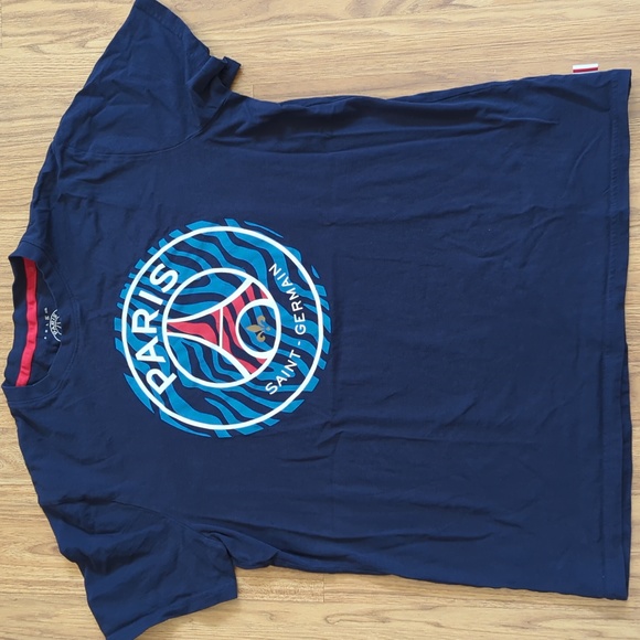Paris Saint German Soccer T-Shirt Navy  Size XL - Picture 1 of 6